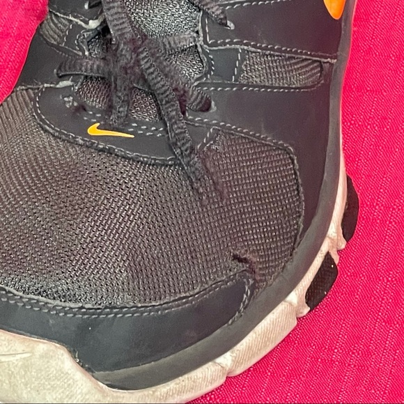 NIKE TRAINING SNEAKERS DARK GRAY & ORANGE SIZE 8.5 - Picture 13 of 13
